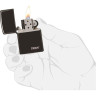 Zippo Classic 24756ZL — чёрная зажигалка с цветным декором
